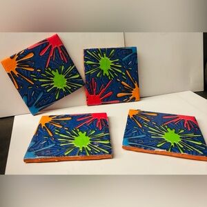 Hand Crafted 4 Piece Coaster Set